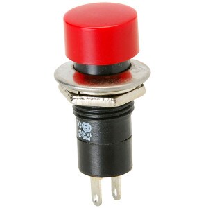 Momentary N.O. Classic Large Push Button Switch Red 3A 125V